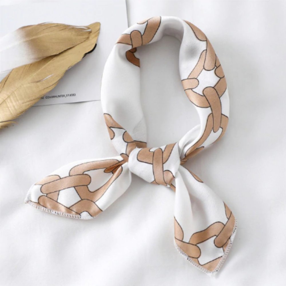Silky Square Scarf for All Purpose